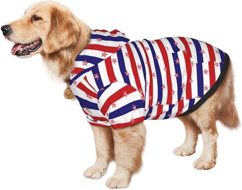 St Patrick Day Hoodie for Medium Large Dogs,Funny St. Patrick's Day Dog Outfit with Hood & Leash Hole, Warm Soft Holiday Christmas Sweatshirt Clothes for Dogs-L in Saudi Arabia