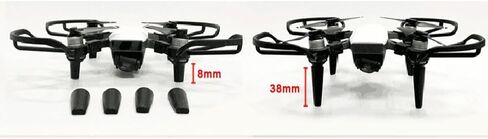 مجموعة واقيات المروحة السوداء + مجموعة حماية معدات الهبوط لملحقات إصلاح الطائرة بدون طيار DJI Spark in Kuwait