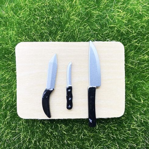 Cayway Miniature Kitchen Accessories Miniature Cookware Accessories Mini Food Accessory Mini Pot Dish Knife Fork for Play Food Toys in Saudi Arabia