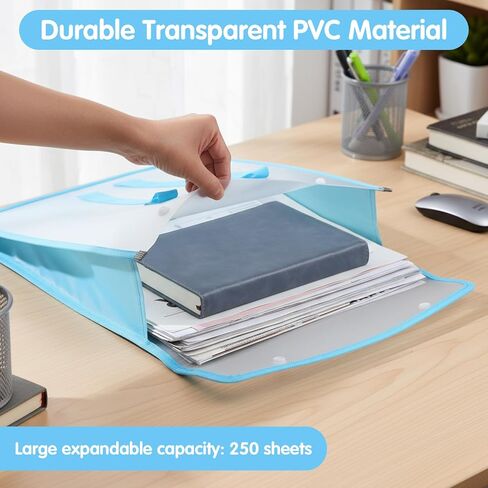 4 Pack Expandable Scrapbook Paper Storage Organizer, 12 x 12 Paper Folio with Handle for Scrapbooking, Vinyl, Cardstock (Green, Pink, Orange, Blue) in Kuwait