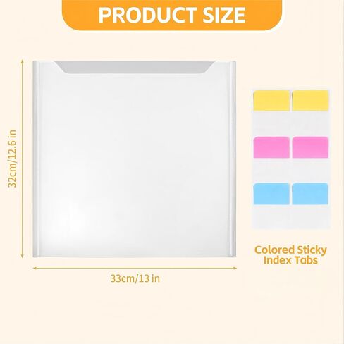 Sxaffayc 12 Pack Scrapbook Paper Storage 12x12 Paper Organizer with 60PCS Sticky Index Tabs for Holding Scrapbooking, Vinyl Sheets, Cardstock and Photos in Saudi Arabia