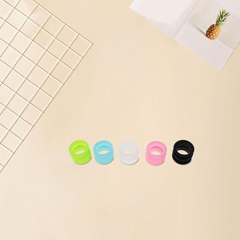 NOLITOY 10Pcs Silicone Scissors Finger Rings, Protectors Non-Slip Thumb Inserts Pet Grooming Shear Finger Ring for Dog Hair Cutting Home Use in Saudi Arabia