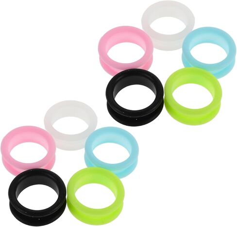 NOLITOY 10Pcs Silicone Scissors Finger Rings, Protectors Non-Slip Thumb Inserts Pet Grooming Shear Finger Ring for Dog Hair Cutting Home Use in Saudi Arabia