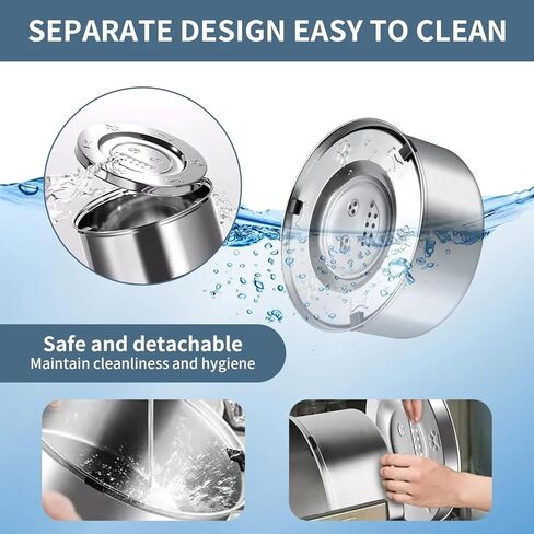 وعاء ماء للكلاب من الفولاذ المقاوم للصدأ بدون انسكاب، موزع مياه للحيوانات الأليفة بسعة كبيرة 101 أونصة/3 لتر مع قرص عائم، وحدة تغذية مشروبات بطيئة غير قابلة للانزلاق للقطط، مضادة للابتلاع والرذاذ للسفر، ومنزل السيارة in Kuwait