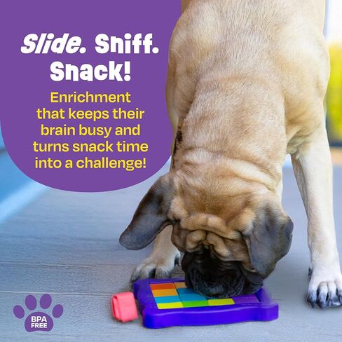 Brightkins Pup Pixel Treat Puzzle, Outdoor Puzzle Board, Enrichment Interactive Dog Toys, Dog Birthday, Slow Feeder Bowls, Puppy Teething and Chewing, Stimulating Automatic Feeder in Kuwait