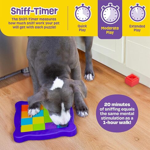 Brightkins Pup Pixel Treat Puzzle, Outdoor Puzzle Board, Enrichment Interactive Dog Toys, Dog Birthday, Slow Feeder Bowls, Puppy Teething and Chewing, Stimulating Automatic Feeder in Kuwait