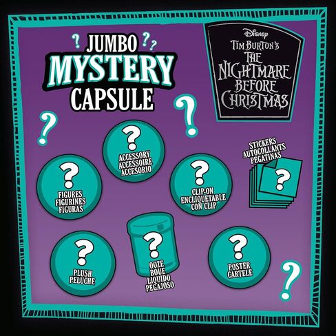 Disney Tim Burton’s The Nightmare Before Christmas™ Jumbo Mystery Capsule, 10 Surprises Inside, Easter Basket Stuffers by Just Play in Saudi Arabia