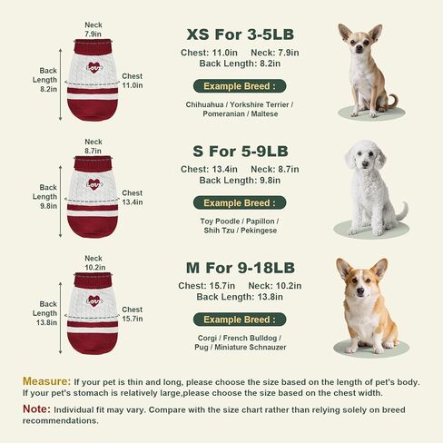 Dog Sweater Knitted for Small to Large Dogs Boy Girl, Classic Turtleneck Dog Christmas Sweaters, Warm & Soft Pet Clothes for Winter (Love Red, S) in Saudi Arabia