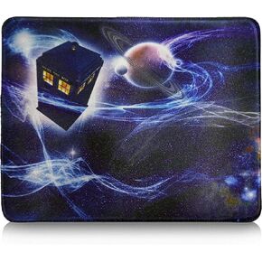 مجموعة مراوح Tardis Doctor Dr Who Police Box مقاس 30.48 سم × 25.4 سم لوحة ماوس مكتبية مطاطية مضادة للانزلاق in Kuwait