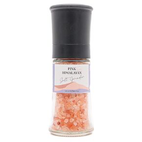 Himalayan Secrets Pink Salt Coarse Grinder - Natural Gourmet Cooking Salt, Kosher Certified, Unrefined, Mineral Rich, Bold Flavor, No Additives, Refillable Container with Ceramic Mill (8 oz) in Saudi Arabia