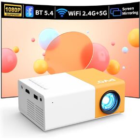 Mini Projector, PVO Portable Projector for Cartoon, Kids Gift, Outdoor Movie Projector, LED Pico Video Projector for Home Theater Movie Projector with HDMI USB Interfaces and Remote Control in Kuwait