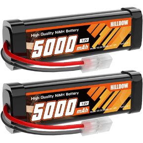 بطارية Hilldow 7.2 فولت 5000 مللي أمبير NiMH RC مع بطارية موصل TMY لشاحنات السيارات RC ومركبات RC (عبوتان) in Kuwait