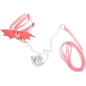 Tortoise Harness Leash for Small Turtles, Portable Outdoor Pet Tow Rope with Vest Design, Pink Flying Wing Style, Secure Walking Leash for Leopard Gecko and Reptiles in Kuwait