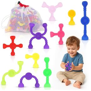 Kids Stem Sensory Building Toys - 50pcs Fine Motor Skills Toys for Toddlers, Educational Toy for Kid Activities, Travel Toy for Airplane, Car, ADHD in Saudi Arabia