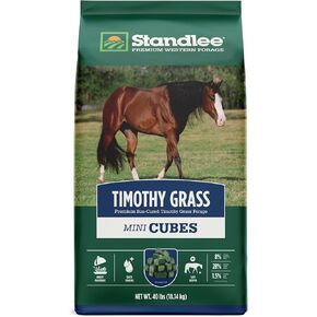 standlee Timothy Grass Mini Cubes, Mini Timothy Cubes for Horses, 40 lbs in Kuwait