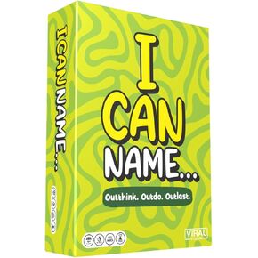 I Can Name... | Fast-Paced Family Party Game of Bidding & Brainpower | Hilarious Card Game Night, Party Game for Teens, and Adults, for Groups and Gatherings | 325 Fun Challenge Cards in Saudi Arabia