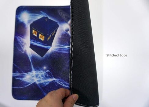مجموعة مراوح Tardis Doctor Dr Who Police Box مقاس 30.48 سم × 25.4 سم لوحة ماوس مكتبية مطاطية مضادة للانزلاق in Kuwait