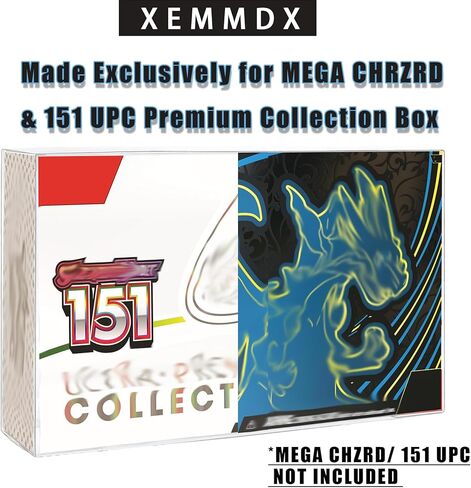 Protector Case for Mega CHARZRD X ex Ultra-Premium Collection UPC and 151 UPC, Clear Premium Collection Boxes for Displays or Storage (5pcs) in Saudi Arabia