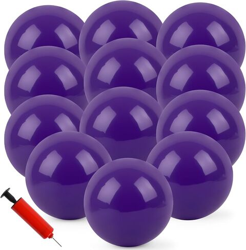 12Pcs Bouncy Balls,8.5Inch Dodgeballs for Park,Pool,Beach,etc.Inflatable Playground Balls with Hand Air Pump-Indoor/Outdoor Parties and Festivals in Saudi Arabia