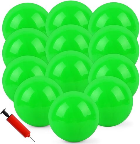 12Pcs Bouncy Balls,8.5Inch Dodgeballs for Park,Pool,Beach,etc.Inflatable Playground Balls with Hand Air Pump-Indoor/Outdoor Parties and Festivals in Saudi Arabia