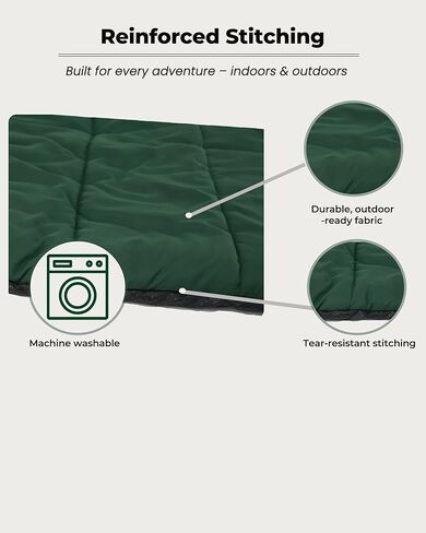 RovePad Trail Dog Bed Mat 43"x27" – Waterproof Non Slip Outdoor Travel Mat for Camping & Car – Silent Peachskin Roll-Up Pad for Medium & Large Dogs, Machine Washable in Saudi Arabia