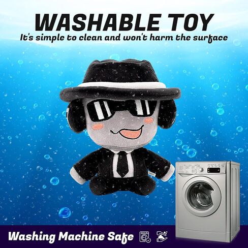 Forsaken Black Plush Toy – Soft Black Character Plush Stuffed Animal, Cute Forsaken Game Collectible Plushie Gift for Kids and Gamers in Saudi Arabia