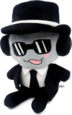 Forsaken Black Plush Toy – Soft Black Character Plush Stuffed Animal, Cute Forsaken Game Collectible Plushie Gift for Kids and Gamers in Saudi Arabia