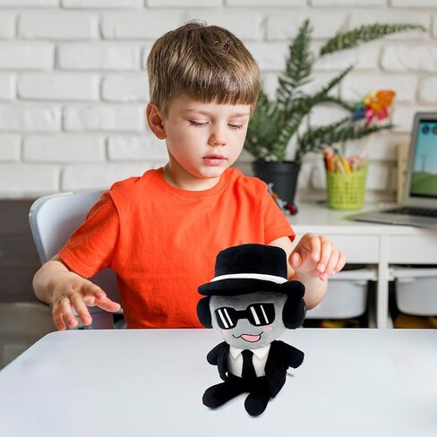 Forsaken Black Plush Toy – Soft Black Character Plush Stuffed Animal, Cute Forsaken Game Collectible Plushie Gift for Kids and Gamers in Saudi Arabia