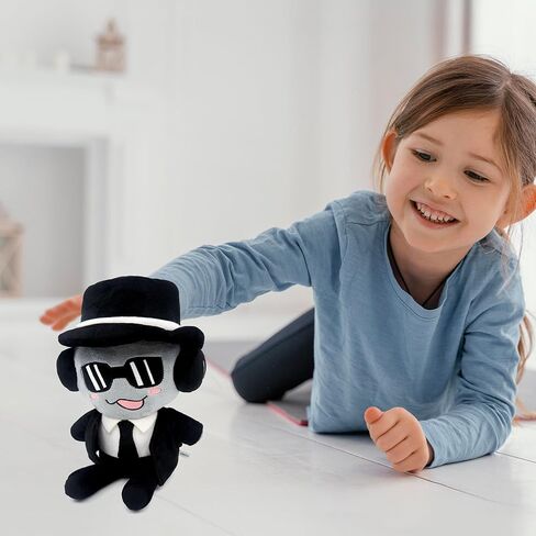 Forsaken Black Plush Toy – Soft Black Character Plush Stuffed Animal, Cute Forsaken Game Collectible Plushie Gift for Kids and Gamers in Saudi Arabia