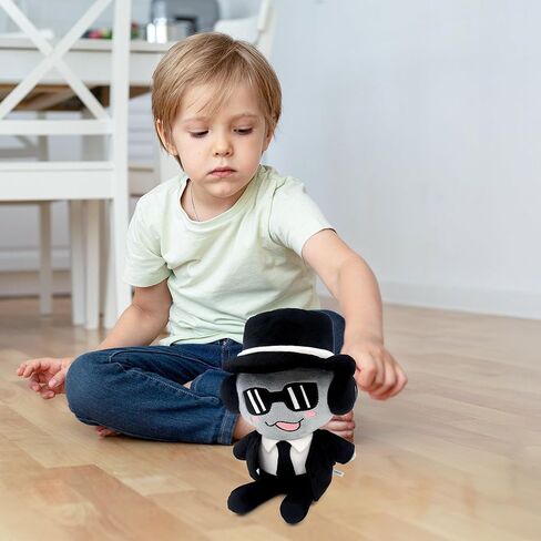 Forsaken Black Plush Toy – Soft Black Character Plush Stuffed Animal, Cute Forsaken Game Collectible Plushie Gift for Kids and Gamers in Saudi Arabia