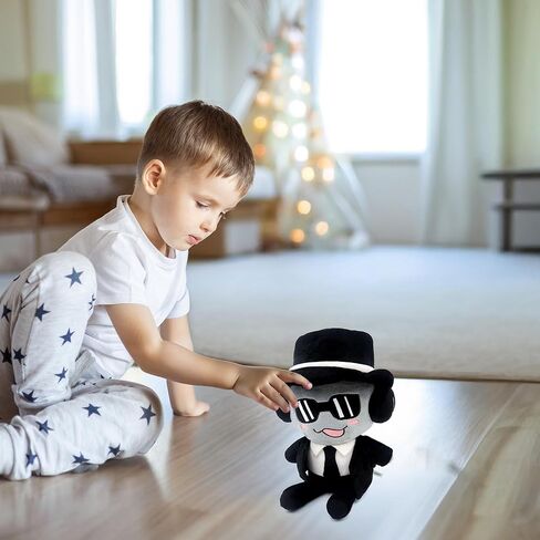 Forsaken Black Plush Toy – Soft Black Character Plush Stuffed Animal, Cute Forsaken Game Collectible Plushie Gift for Kids and Gamers in Saudi Arabia