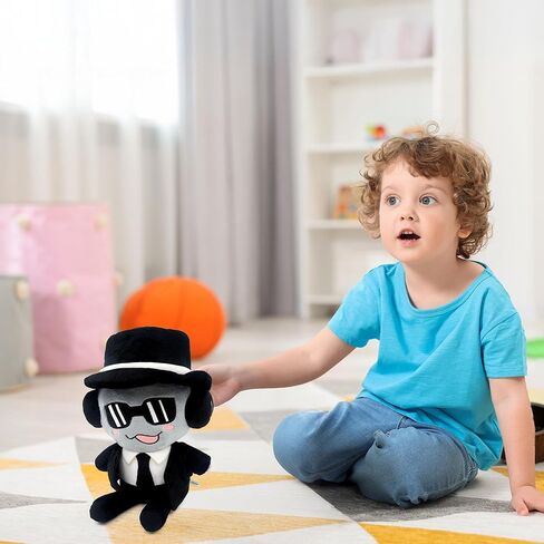 Forsaken Black Plush Toy – Soft Black Character Plush Stuffed Animal, Cute Forsaken Game Collectible Plushie Gift for Kids and Gamers in Saudi Arabia