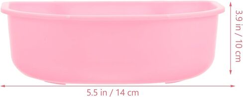 وعاء بلاستيكي معلق للحيوانات الأليفة من VALICLUD للقطط والكلاب، طعام للسفر ومغذي للمياه، طبق تغذية صغير الحجم للجرو والقطط الوردي لمرفق الناقل in Kuwait