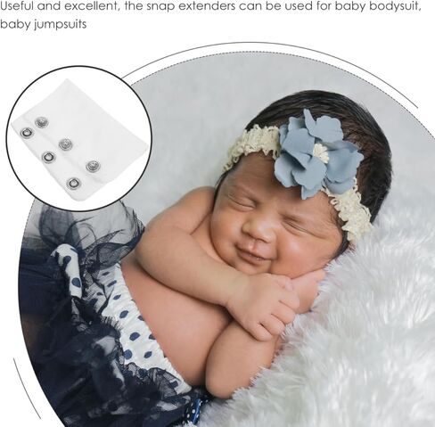 NOLITOYBaby Bodysuit Extender Snap Cotton Double-Layer Romper Extension Piece for Infant Jumpsuits Soft Comfortable Utility Diaper Accessory in Saudi Arabia