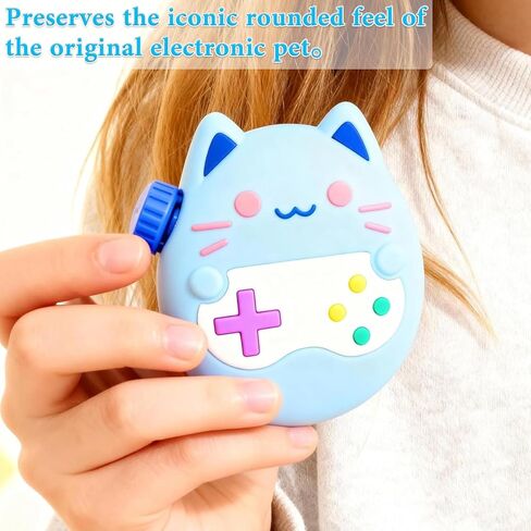 Silicone Cover Case for Tamagotchi Paradise, Protective Blue Silicone Case, Anti-Scratch Anti-Drop Hard Shell Cover, Snug Fit Design in Saudi Arabia