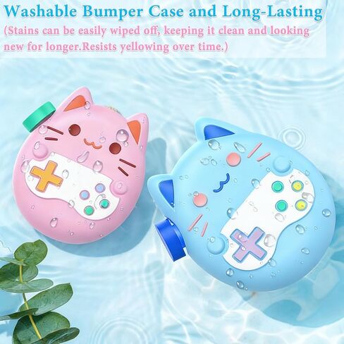Silicone Cover Case for Tamagotchi Paradise, Protective Blue Silicone Case, Anti-Scratch Anti-Drop Hard Shell Cover, Snug Fit Design in Saudi Arabia