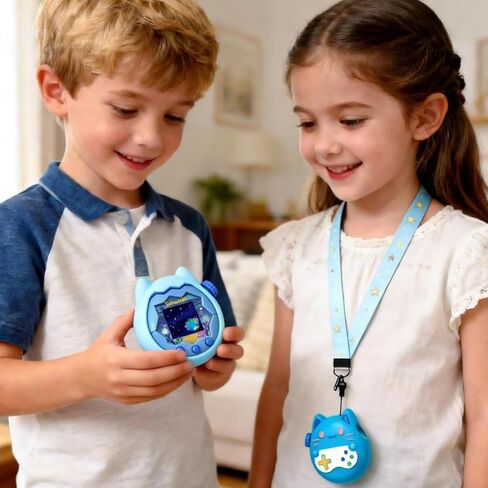 Silicone Cover Case for Tamagotchi Paradise, Protective Blue Silicone Case, Anti-Scratch Anti-Drop Hard Shell Cover, Snug Fit Design in Saudi Arabia