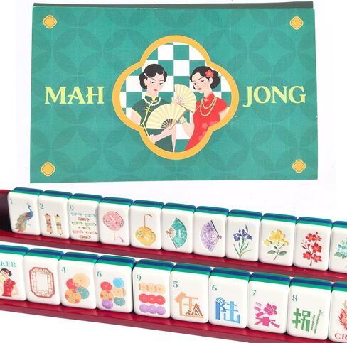 American Mahjong Classical Chinese Design Set 1.2-inch 160 Acrylic High-Grade Mah-Jongg Tiles in Saudi Arabia