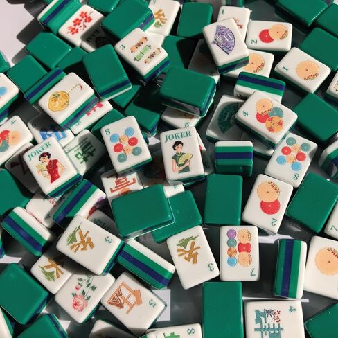 American Mahjong Classical Chinese Design Set 1.2-inch 160 Acrylic High-Grade Mah-Jongg Tiles in Saudi Arabia