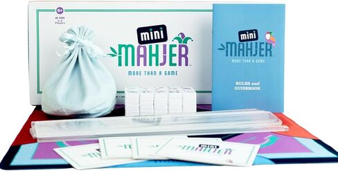 ما جونغ للأطفال والمبتدئين والعائلات | مجموعة American Mahjong المبتدئة، تعلم اللعب بالبلاط والرفوف وبساط النيوبرين ودليل - هدية تعليمية للعلوم والتكنولوجيا والهندسة والرياضيات للأعمار من 6 سنوات فما فوق (الإصدار الأصلي) in Saudi Arabia