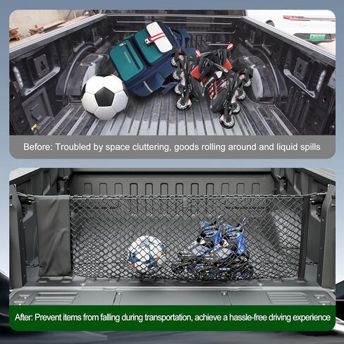 شبكة شحن جذع متوافقة مع 2025 منظم Toyota 4runner Trunk مع حقيبة تخزين 35.43 × 11.81 بوصة استبدال شحن الشحن لشبكة 2025 Toyota 4Runner Accessories in Saudi Arabia