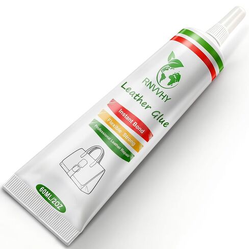 Leather Glue, 60g High Strength Special Leather Adhesive Clear Flexible Craft Repair Waterproof for Sofas, Car Seats, Purses (1 Pack) in Saudi Arabia