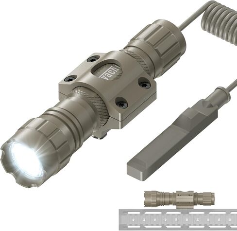 Feyachi FL22-MB Tactical Flashlight 1200 Lumen LED Weapon Light with Low Profile Mlok Flashlight Mount, Pressure Switch in Kuwait