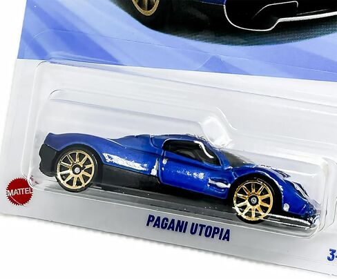 Hot Wheels - Pagani Utopia - Peak Persuit 4/10 - JBB38 - Short Card - Blue Metallic - Mattel 2025-1:64 in Saudi Arabia