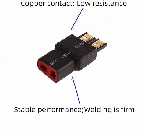 4 Pack Female T Plug Connector Adapter to Male Compatible with TRX Wireless Converter for RC Battery Conversion Adapter in Saudi Arabia