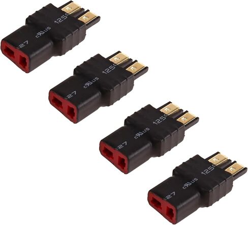 4 Pack Female T Plug Connector Adapter to Male Compatible with TRX Wireless Converter for RC Battery Conversion Adapter in Saudi Arabia