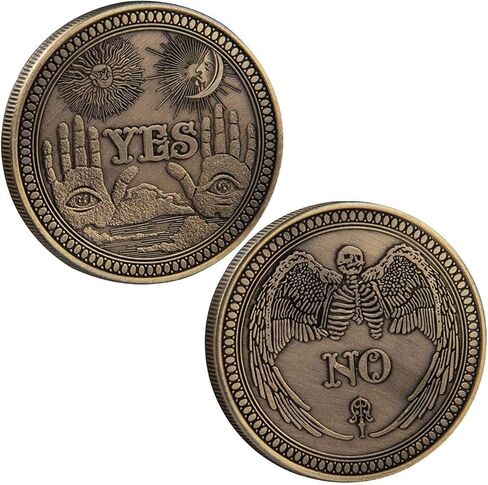 1Pack Yes or No Challenge Coin Decision Divination Coin, 1Pack in Saudi Arabia