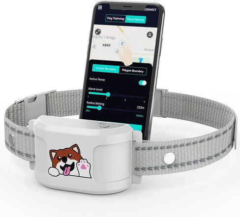 سياج الكلاب اللاسلكي GPS مع تطبيق مجاني، نظام سياج كهربائي مع طوق تدريب، سياج محمول للاستخدام في الهواء الطلق، مقاوم للماء قابل لإعادة الشحن، نظام احتواء الحيوانات الأليفة قابل للتعديل للاستخدام في الهواء الطلق in Kuwait