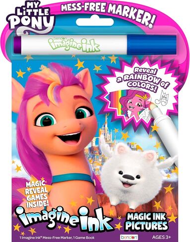 Bendon My Little Pony Imagine Ink | My Little Pony Coloring Book | Ponies Coloring & Activity Book | Imagine Ink Ponies | Pony Coloring Books | 20 Pages | Officially Licensed in Saudi Arabia