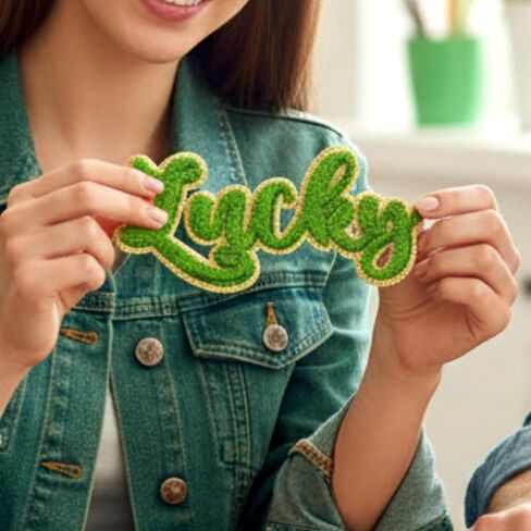 7 Pcs St. Patrick's Day Self Adhesive Iron on Patches Irish Themed Chenille Patches Sew on St. Patrick's Day DIY Embroidered Shamrock Decor for Clothing T-Shirt, Backpacks Hats Jackets in Saudi Arabia